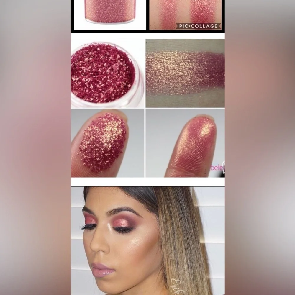 BRAND NEW MAC Cosmetics Rose Pink Copper sparkle pigment eyeshadow glitter FULL